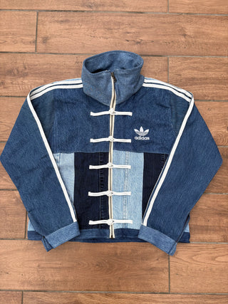 リメイクデニムチャイニーズトラックジャケット ブルー #2