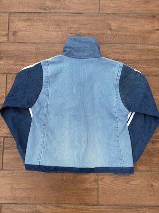 リメイクデニムチャイニーズトラックジャケット ブルー #2