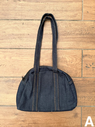 リメイク デニムボストンバッグ 【2026年新作】【ブラック系】