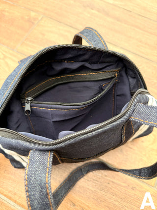 リメイク デニムボストンバッグ 【2026年新作】【ブラック系】