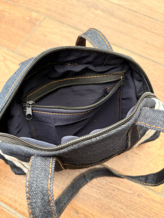 リメイク デニムボストンバッグ 【2026年新作】【ブラック系】