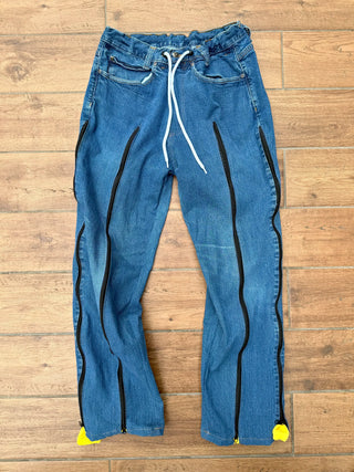 リメイク 4ジップ デニムパンツ【ユニセックス】 #41