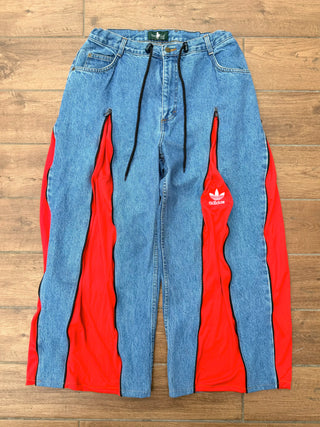 リメイク 4ジップ デニムパンツ【ユニセックス】 #43