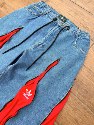 リメイク 4ジップ デニムパンツ【ユニセックス】 #43