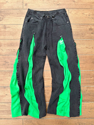 リメイク 4ジップ デニムパンツ【ユニセックス】 #44