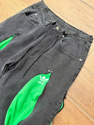 リメイク 4ジップ デニムパンツ【ユニセックス】 #44