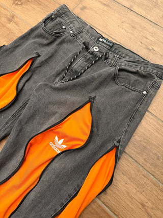 リメイク 4ジップ デニムパンツ【ユニセックス】 #42