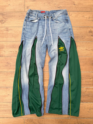 リメイク 4ジップ デニムパンツ【ユニセックス】 #45