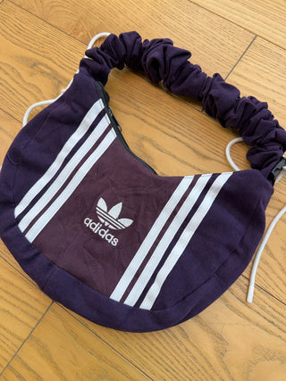 リメイク ショルダーメレンゲバッグ【サイズ調節可】【パープル系】#52