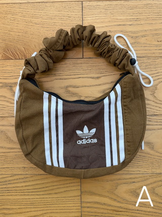 リメイク ショルダーメレンゲバッグ【サイズ調節可】【ブラウン系】#53