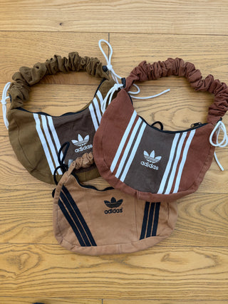 リメイク ショルダーメレンゲバッグ【サイズ調節可】【ブラウン系】#53