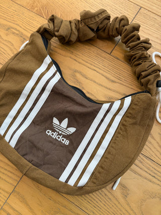 リメイク ショルダーメレンゲバッグ【サイズ調節可】【ブラウン系】#53