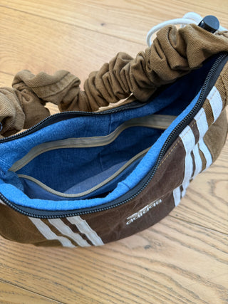 リメイク ショルダーメレンゲバッグ【サイズ調節可】【ブラウン系】#53