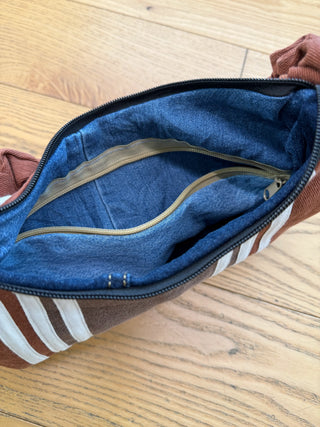 リメイク ショルダーメレンゲバッグ【サイズ調節可】【ブラウン系】#53