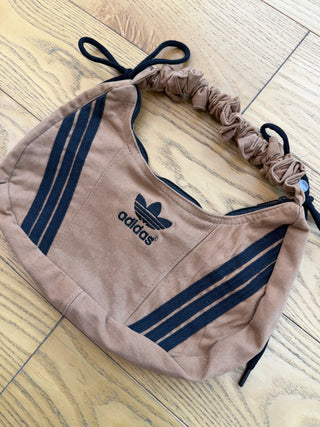 リメイク ショルダーメレンゲバッグ【サイズ調節可】【ブラウン系】#53