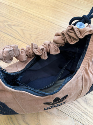 リメイク ショルダーメレンゲバッグ【サイズ調節可】【ブラウン系】#53