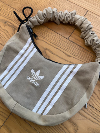 リメイク ショルダーメレンゲバッグ【サイズ調節可】【ベージュ系】#54