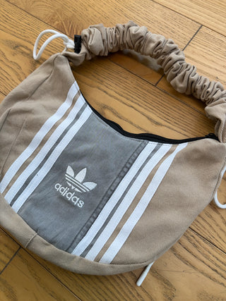 リメイク ショルダーメレンゲバッグ【サイズ調節可】【ベージュ系】#54