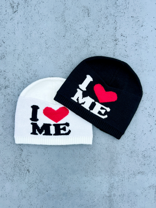 I LOVE ME ロゴ ビーニー