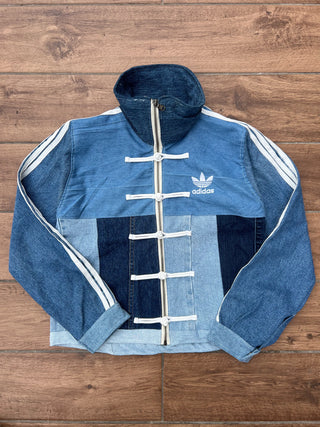 リメイクデニムチャイニーズトラックジャケット ブルー #2