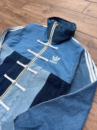 リメイクデニムチャイニーズトラックジャケット ブルー #2