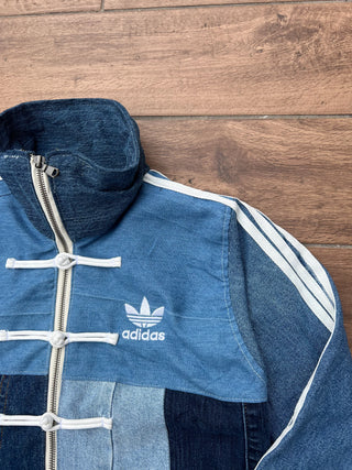 リメイクデニムチャイニーズトラックジャケット ブルー #2