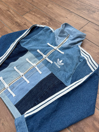 リメイクデニムチャイニーズトラックジャケット ブルー #2