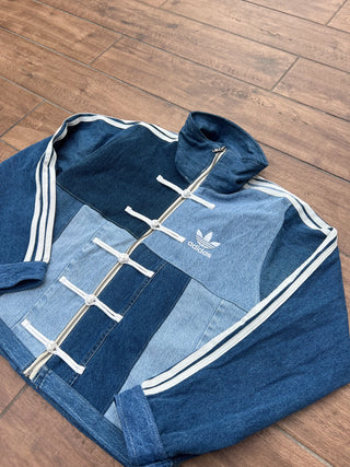 リメイクデニムチャイニーズトラックジャケット ブルー #2