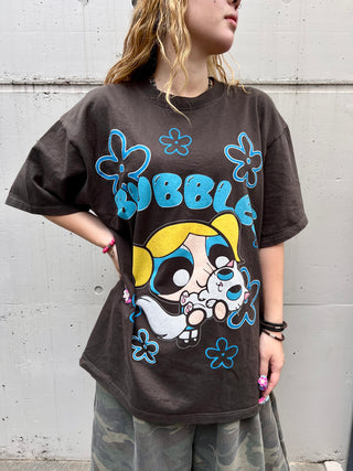 パワーパフガールズ  バブルス Tシャツ【パワパフ アニメTEE】