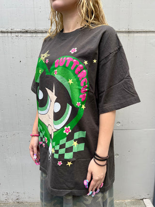パワーパフガールズ  バターカップ Tシャツ【パワパフ アニメTEE】