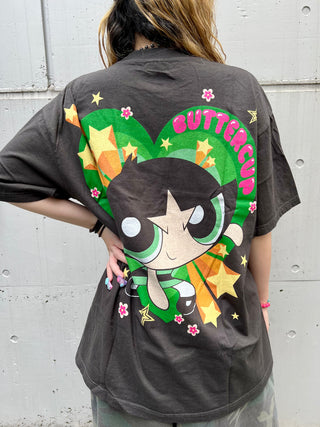 パワーパフガールズ  バターカップ Tシャツ【パワパフ アニメTEE】