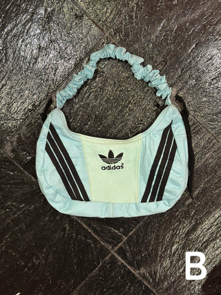 リメイク ショルダーメレンゲバッグ【サイズ調節可】【ターコイズ系】#47