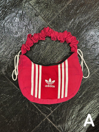 リメイク ショルダーメレンゲバッグ【サイズ調節可】【ピンク系】#49