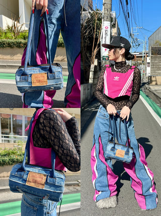 リメイクパッチミニボストンバッグ