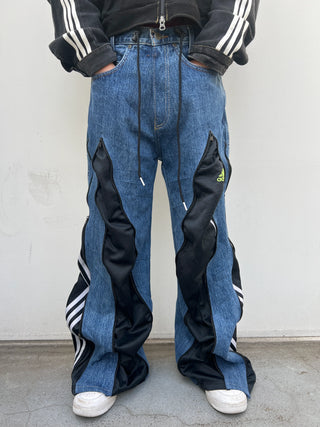 リメイク 4ジップ デニムパンツ【ユニセックス/5カラー】