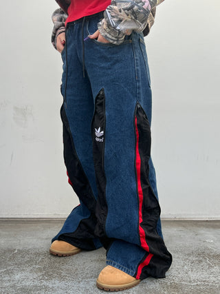 リメイク 4ジップ デニムパンツ【ユニセックス/5カラー】