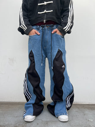 リメイク 4ジップ デニムパンツ【ユニセックス/5カラー】