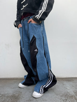 リメイク 4ジップ デニムパンツ【ユニセックス/5カラー】