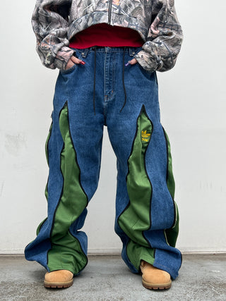 リメイク 4ジップ デニムパンツ【ユニセックス/5カラー】