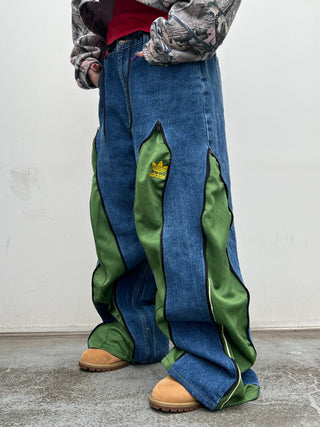 リメイク 4ジップ デニムパンツ【ユニセックス/5カラー】