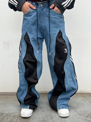 リメイク 4ジップ デニムパンツ【ユニセックス/5カラー】