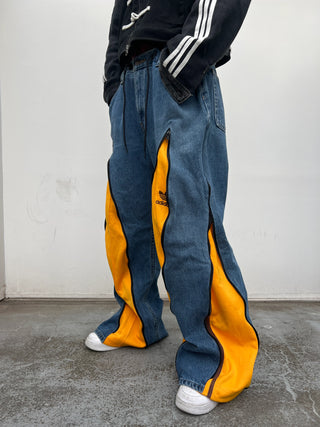 リメイク 4ジップ デニムパンツ【ユニセックス/5カラー】