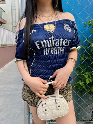 リメイク ユニフォーム フルギャザー トップス【一点モノ/サッカー】