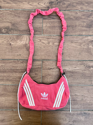 リメイク 2WAY ショルダーメレンゲバッグ【サイズ調節可】【ピンク系】#77