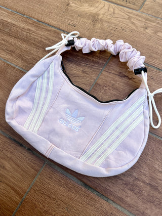 リメイク 2WAY ショルダーメレンゲバッグ【サイズ調節可】【ピンク系】#77