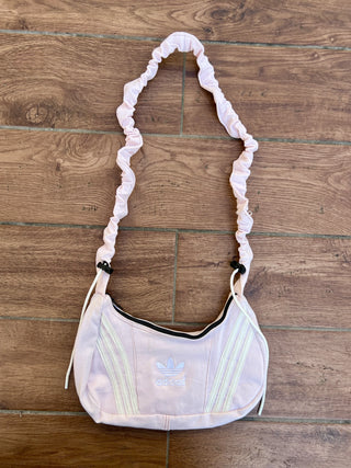 リメイク 2WAY ショルダーメレンゲバッグ【サイズ調節可】【ピンク系】#77