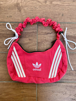 リメイク 2WAY ショルダーメレンゲバッグ【サイズ調節可】【ピンク系】#77