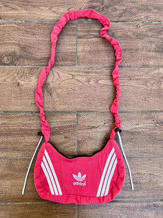 リメイク 2WAY ショルダーメレンゲバッグ【サイズ調節可】【ピンク系】#77