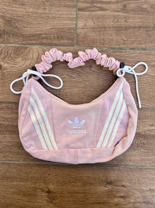 リメイク 2WAY ショルダーメレンゲバッグ【サイズ調節可】【ピンク系】#77