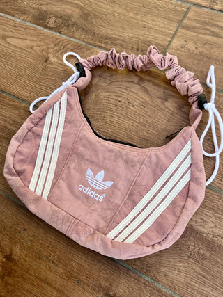 リメイク 2WAY ショルダーメレンゲバッグ【サイズ調節可】【ピンク系】#77